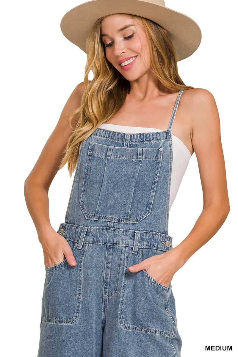 Denim Overall Culotte