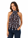 Polkadot Blouse Light Blue