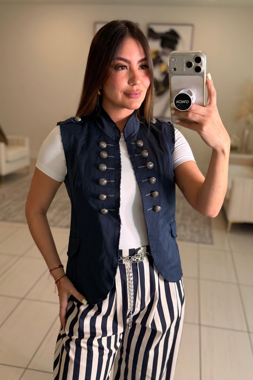 Napoleón Utility Vest Navy Blue