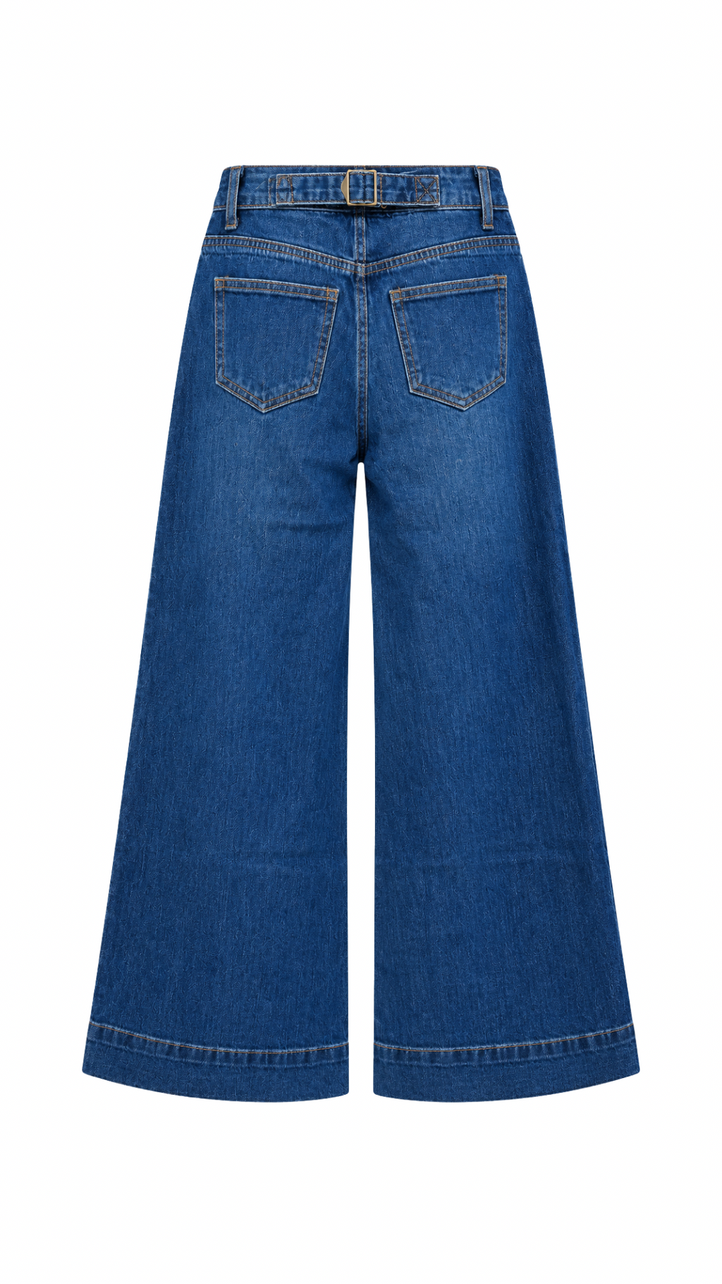 HIGH RISE PALAZZO PUSH-UP DENIM