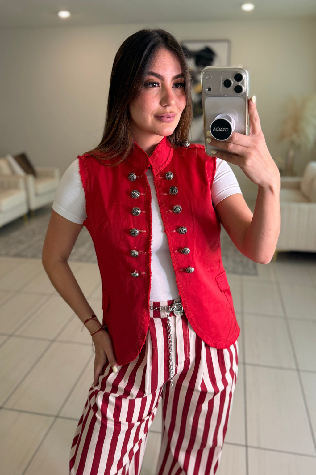 Napoleón Utility Vest Red