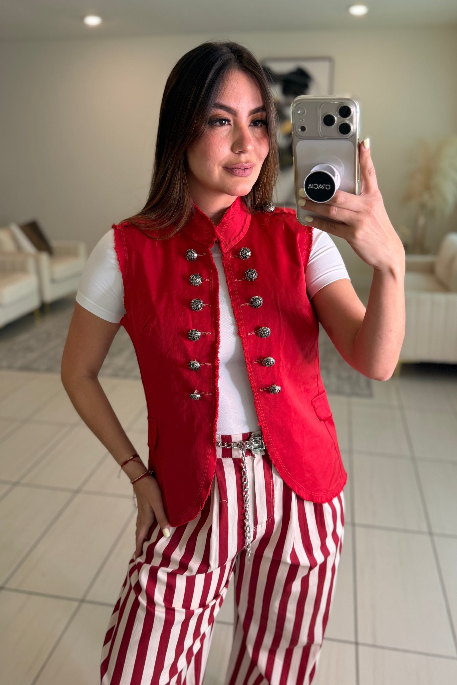 Napoleón Utility Vest Red
