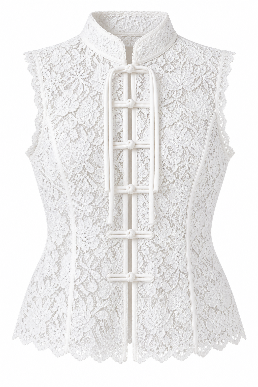 LACE MANDARÍN TOP (ENTREGA 12/10)