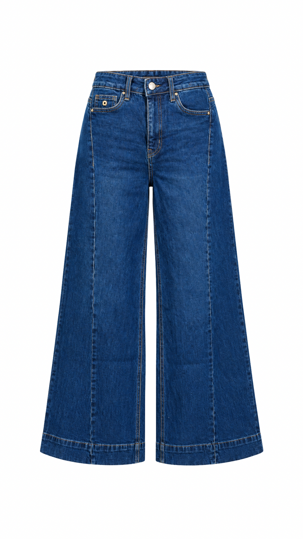 HIGH RISE PALAZZO PUSH-UP DENIM