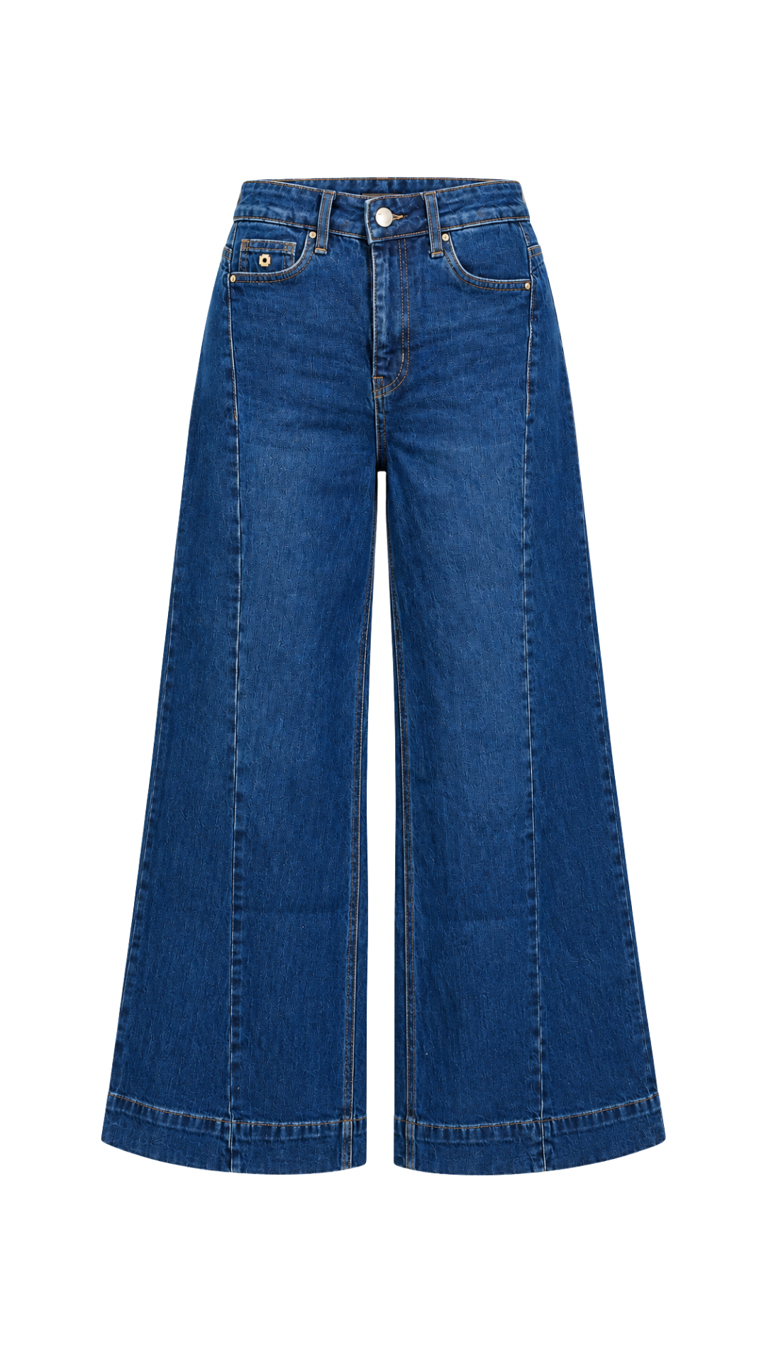 HIGH RISE PALAZZO PUSH-UP DENIM