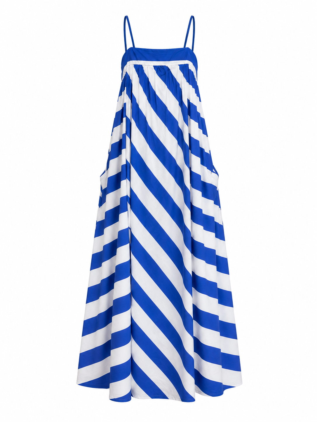 Maxi Dress Stripes Blue