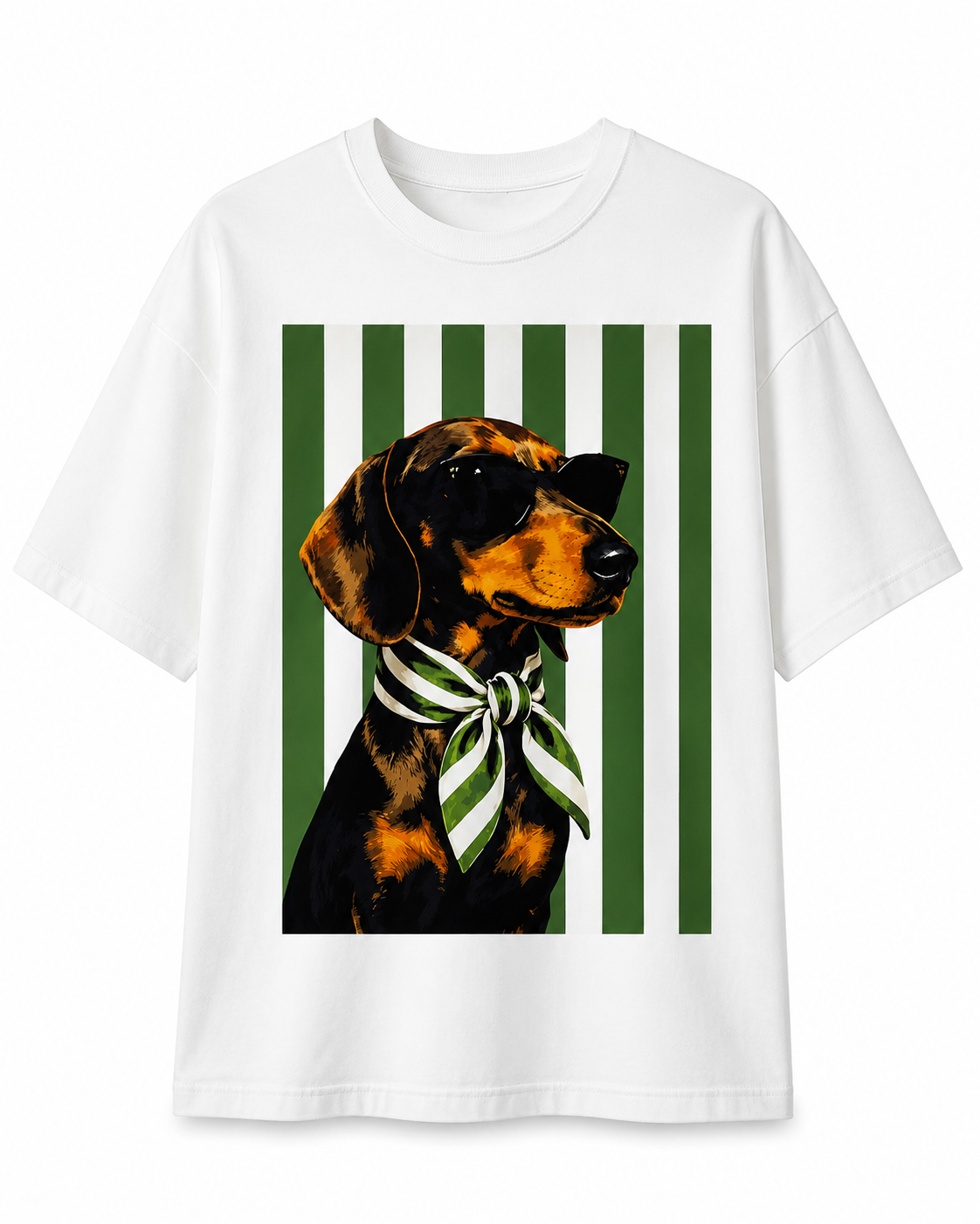 DOG GREEN T-SHIRT