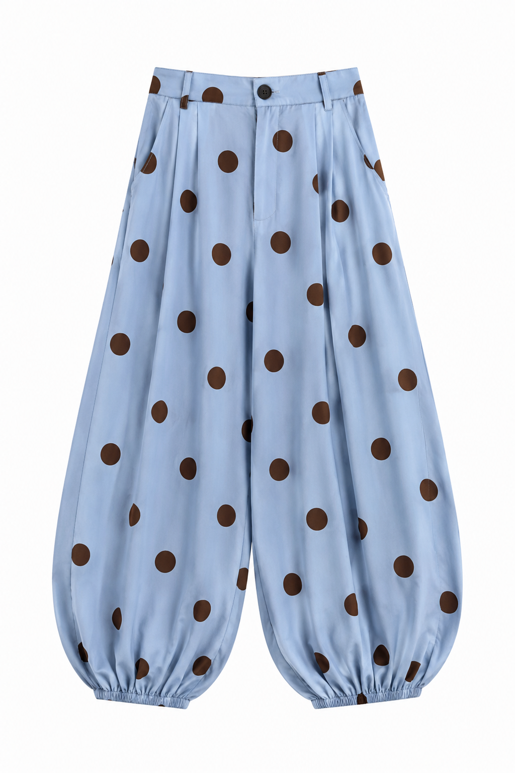 Barrel Pant Polkadot Baby Blue / Mocha