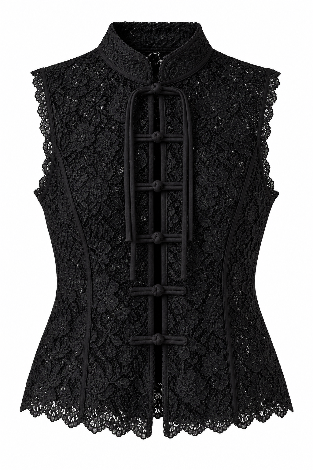 LACE MANDARÍN TOP (ENTREGA 12/10)