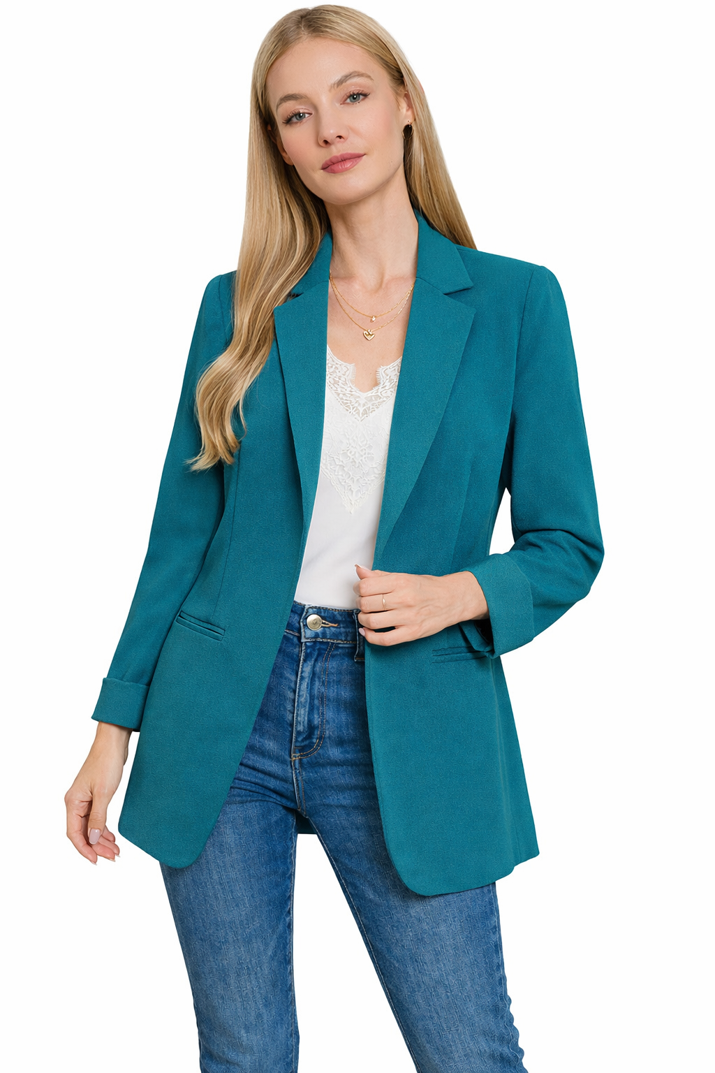 Classic Blazer Teal