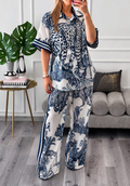 Safari Set Oversized Linen Royal Blue
