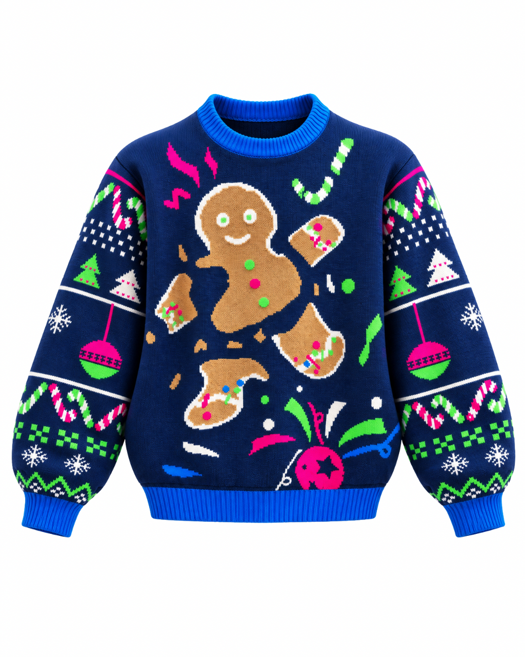 BLUE GINGERBREAD SWEATER