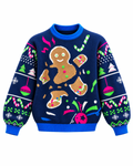 BLUE GINGERBREAD SWEATER
