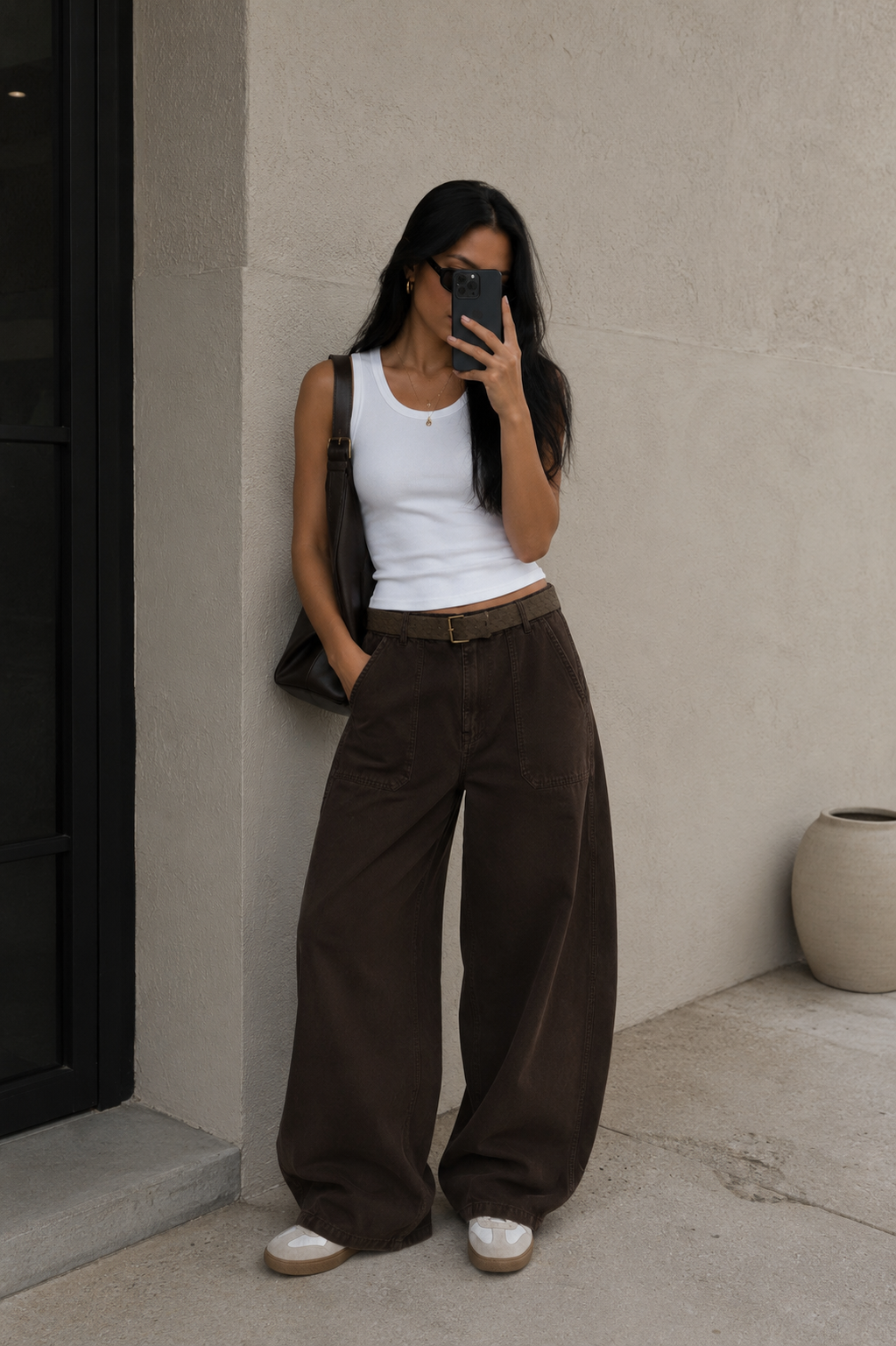 Barrel Pants Brown