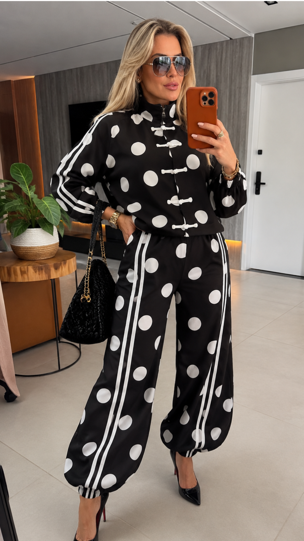 POLKADOT BALLOON SET BLACK