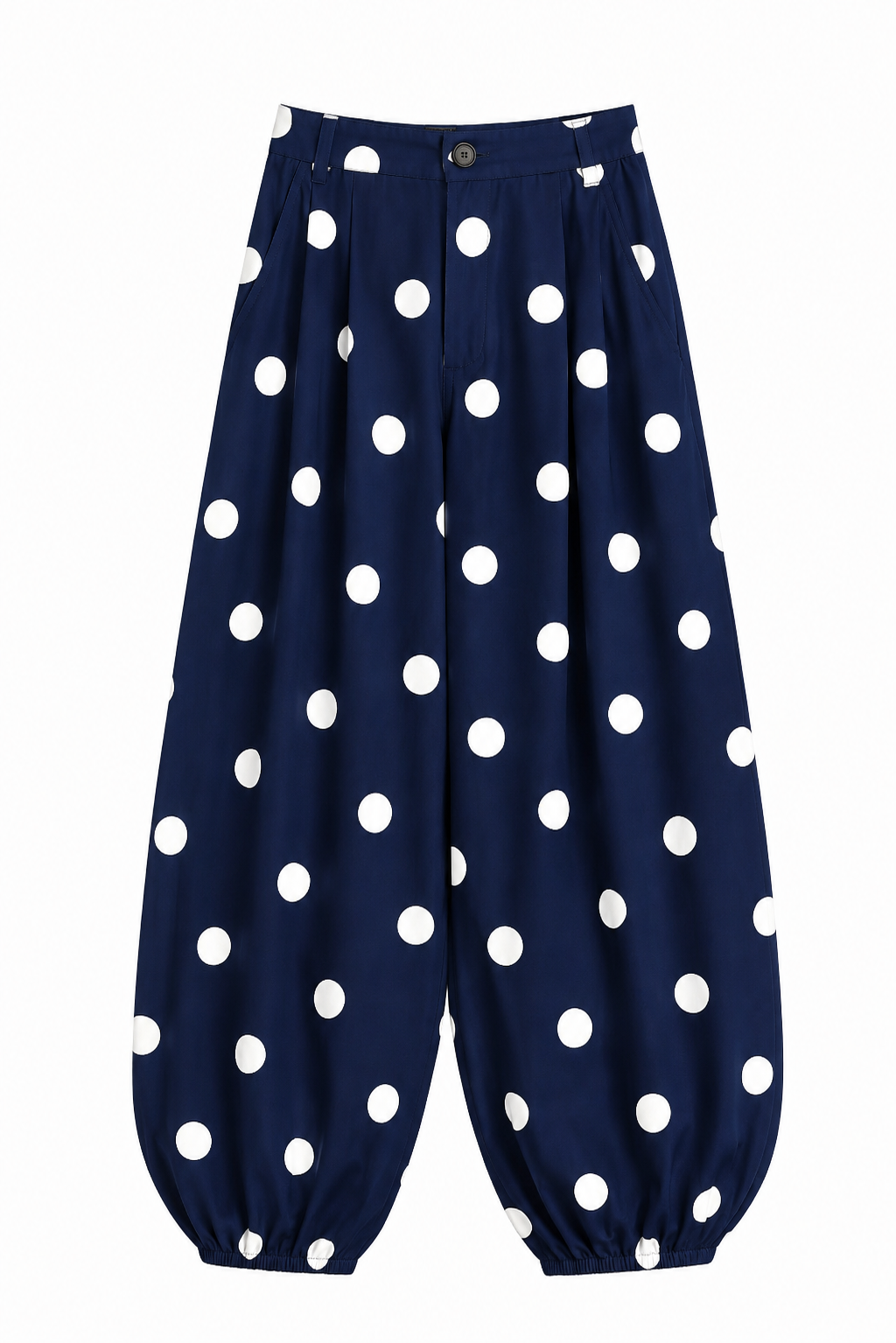 Barrel Pant Polkadot Navy Blue