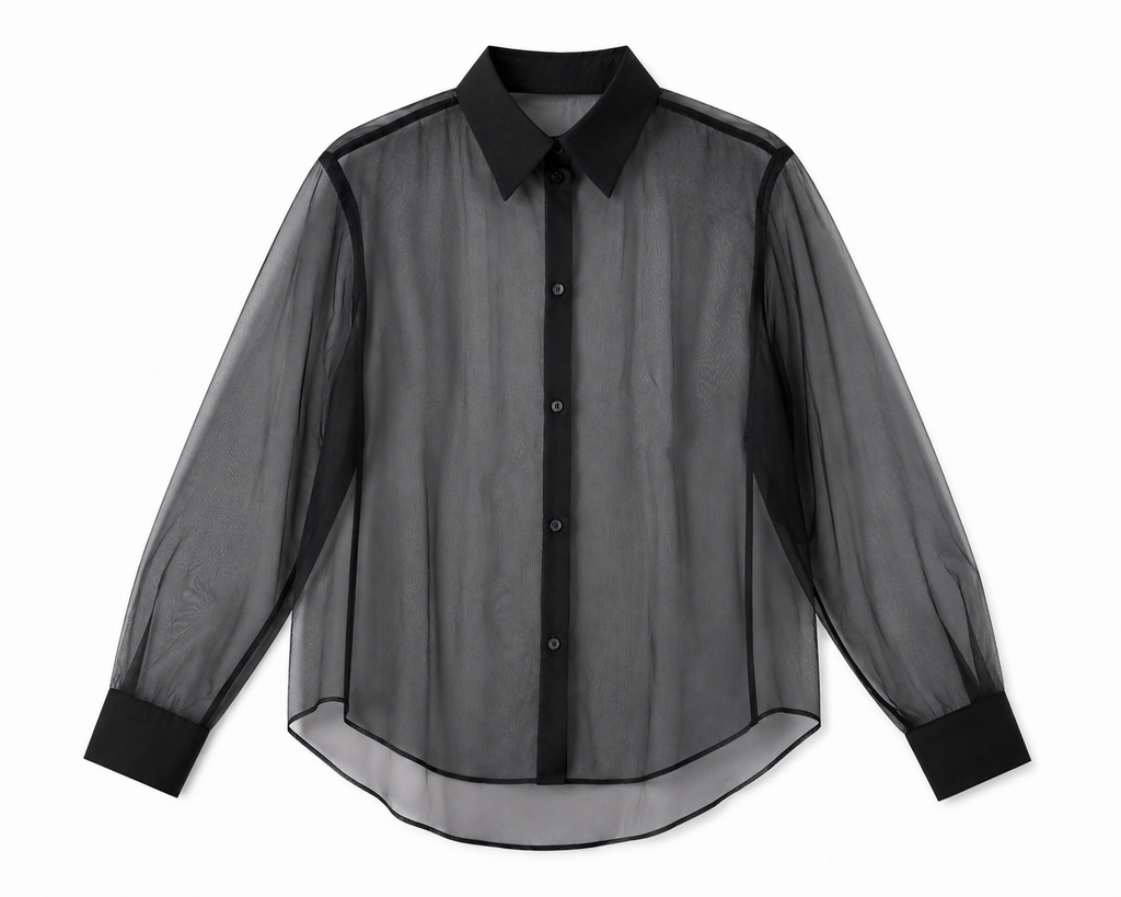 NOIR SHEER BLOUSE