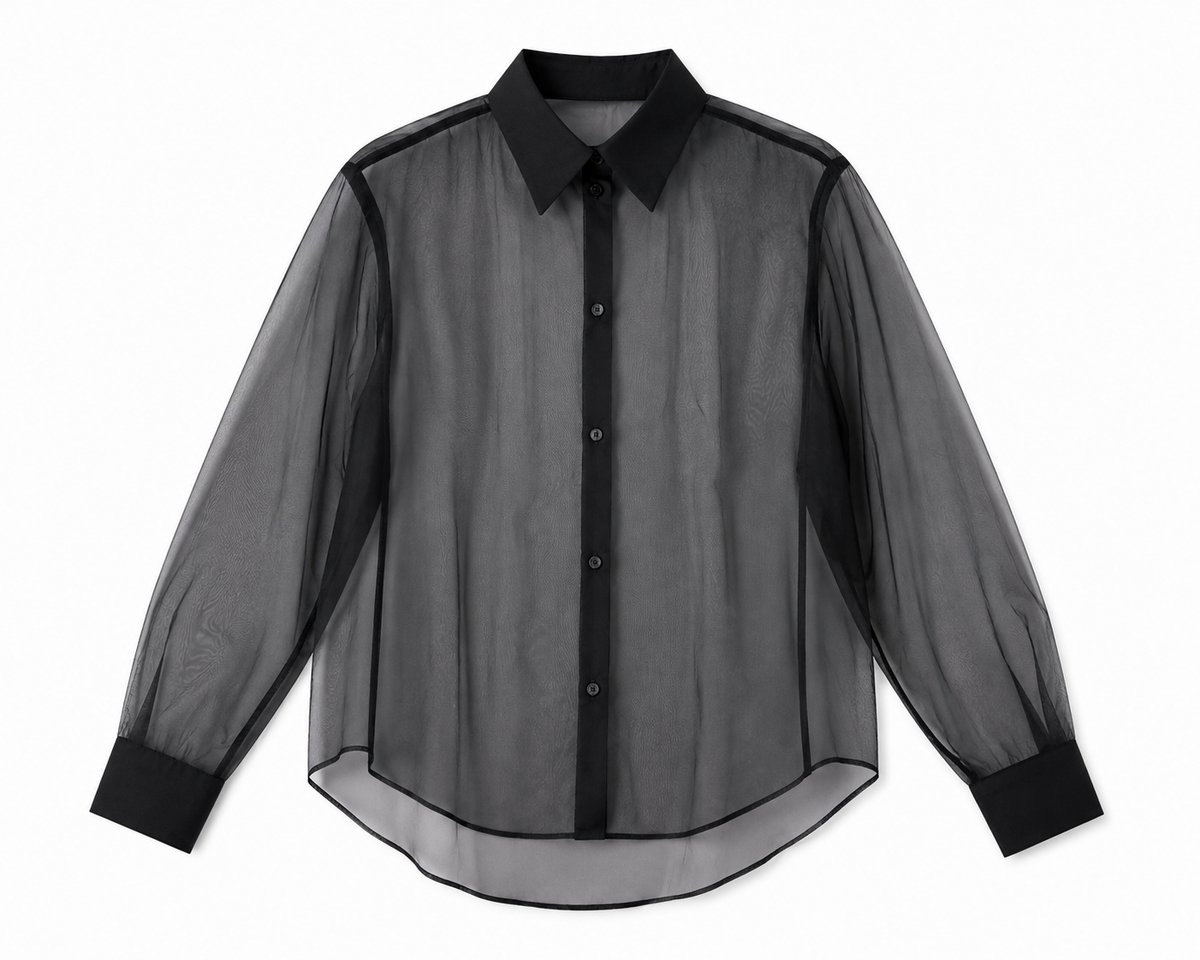 NOIR SHEER BLOUSE