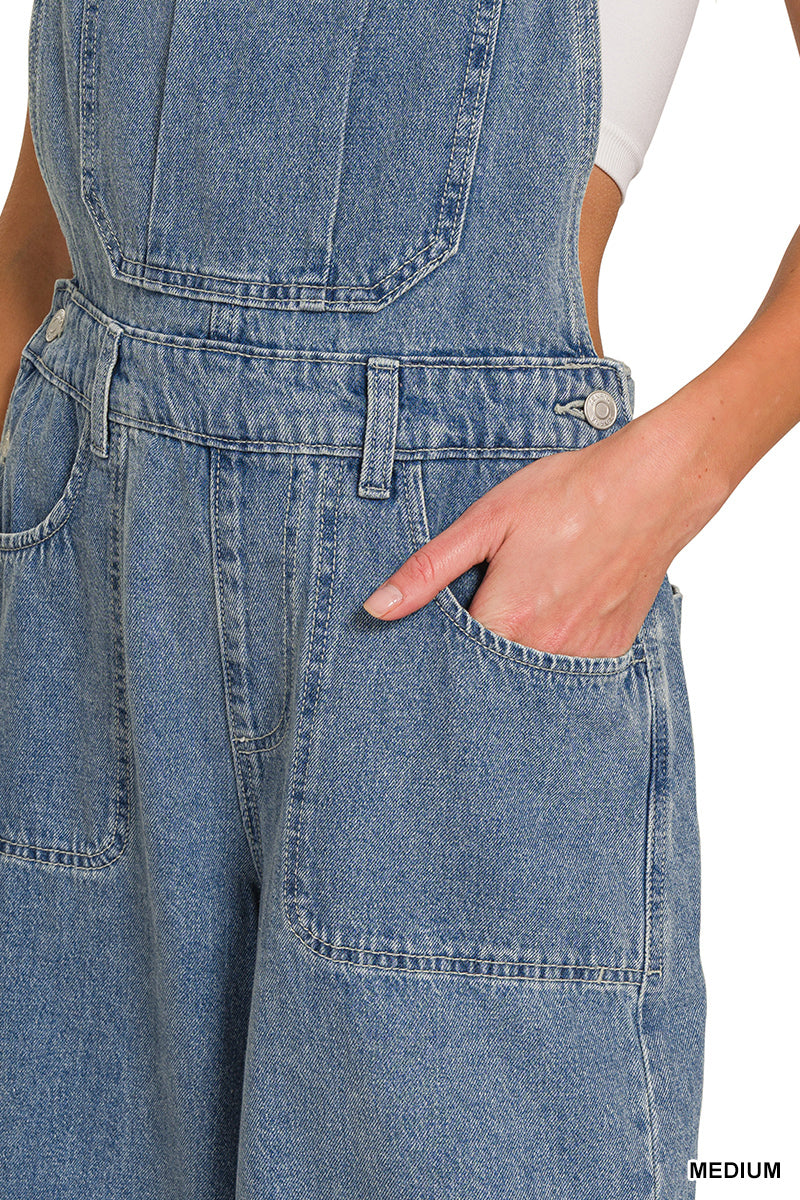 Denim Overall Culotte