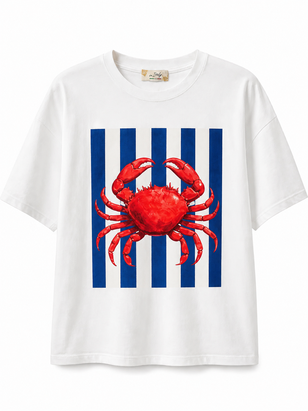 Oversize Crab T-Shirt Blue