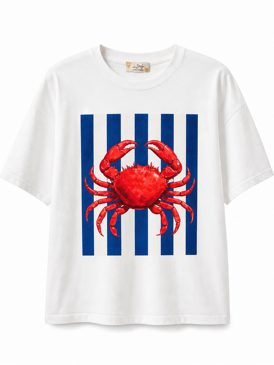 Oversize Crab T-Shirt Blue