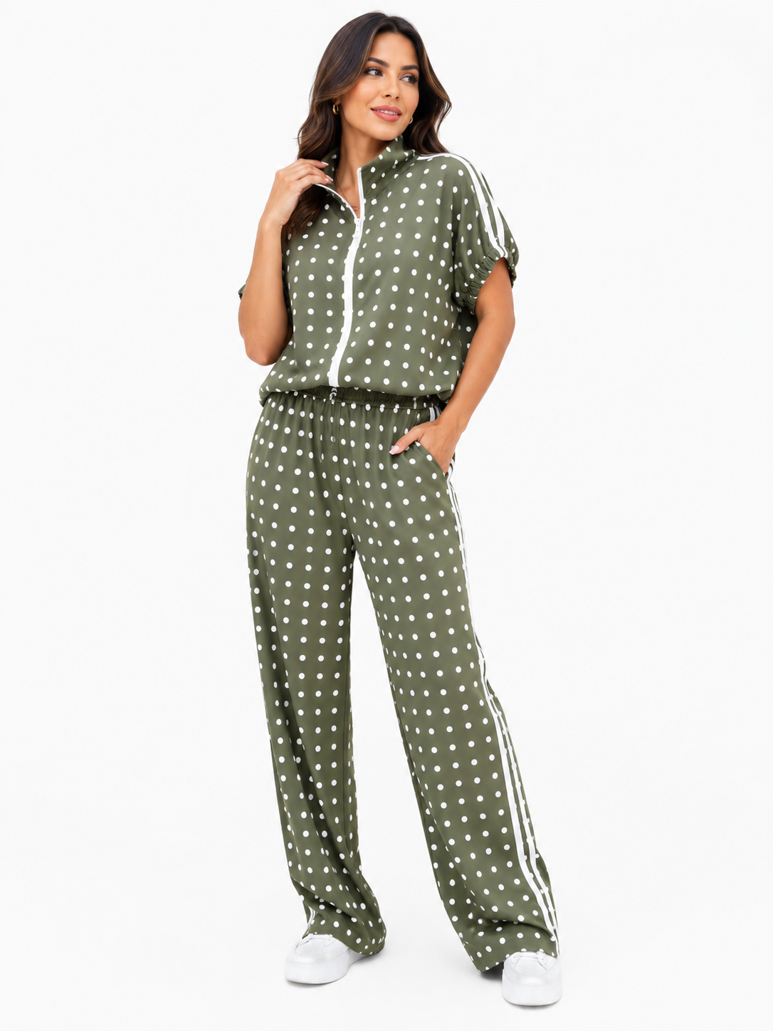 Set Ita Polka Love Olive