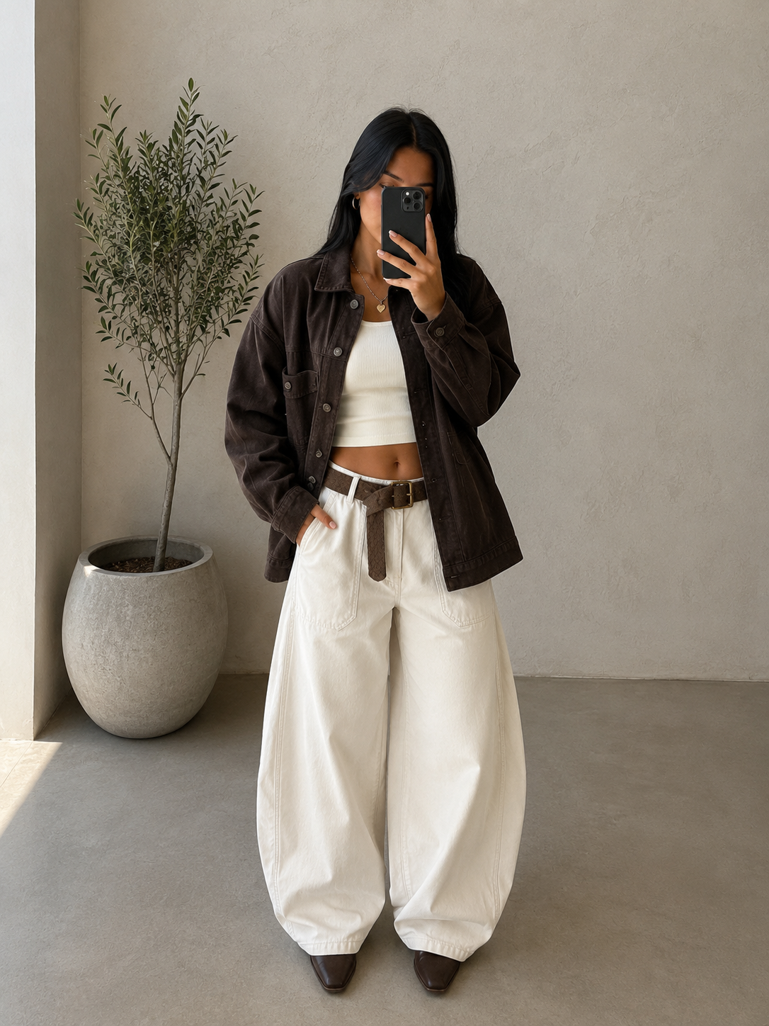 Barrel Pants Ivory