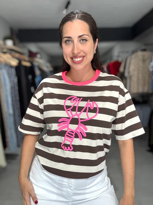Oversize Lobster Fucsia T-Shirt