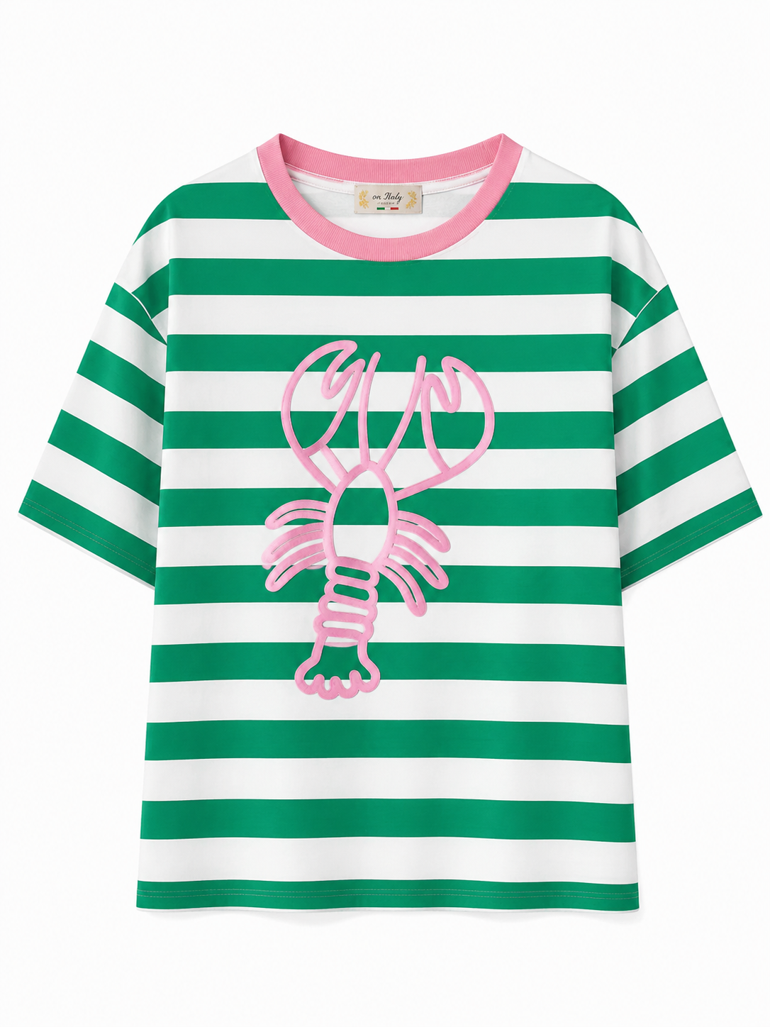 Oversize Lobster Green T-Shirt