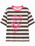 Oversize Lobster Fucsia T-Shirt