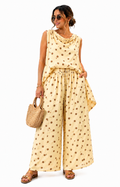 Linen Set 100% Italian Butter Yellow