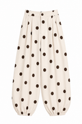 Barrel Pant Polkadot Ivory / Mocha