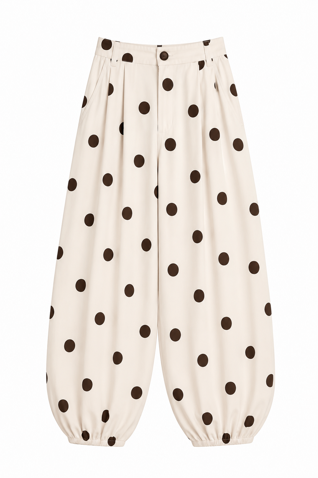 Barrel Pant Polkadot Ivory / Mocha