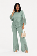 WAVE KNIT SET SAGE