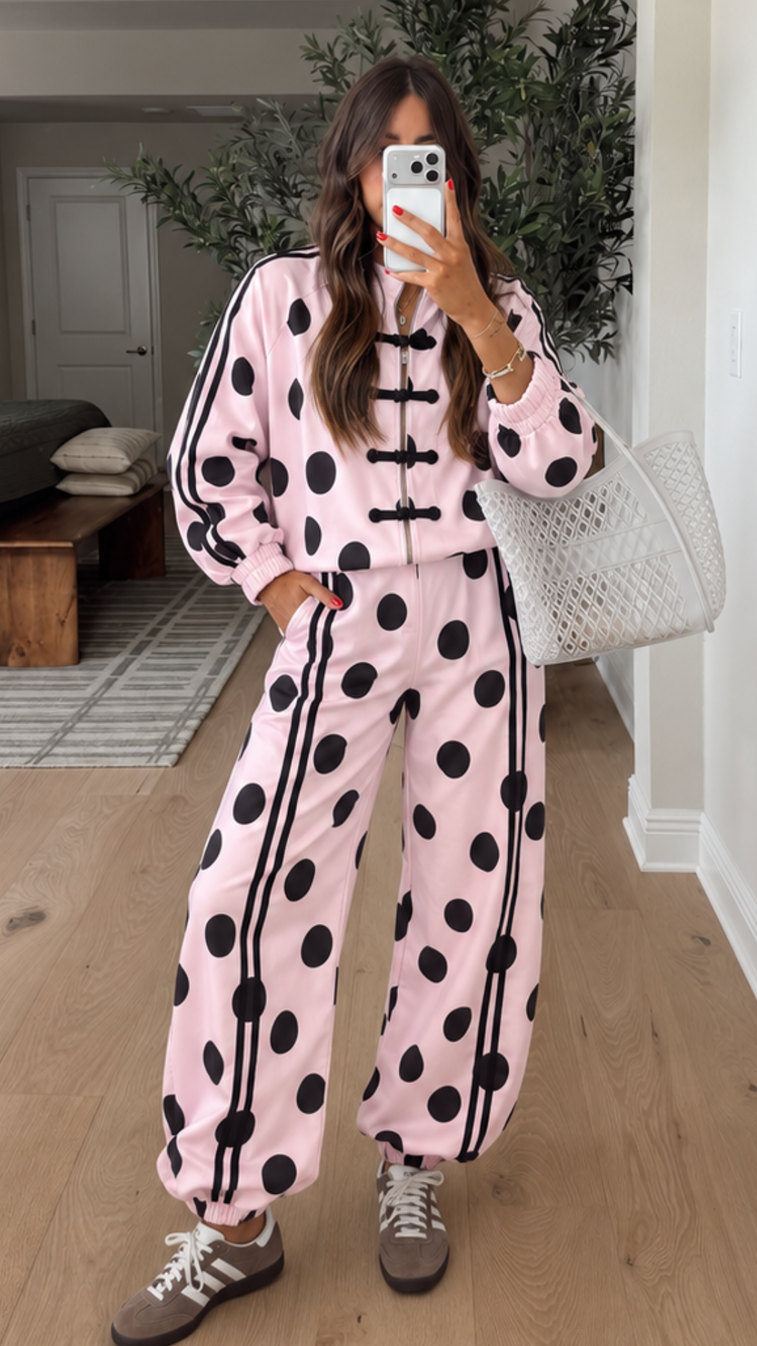 POLKADOT BALLOON SET PINK