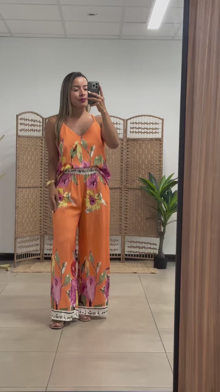 Floral Set Naranja